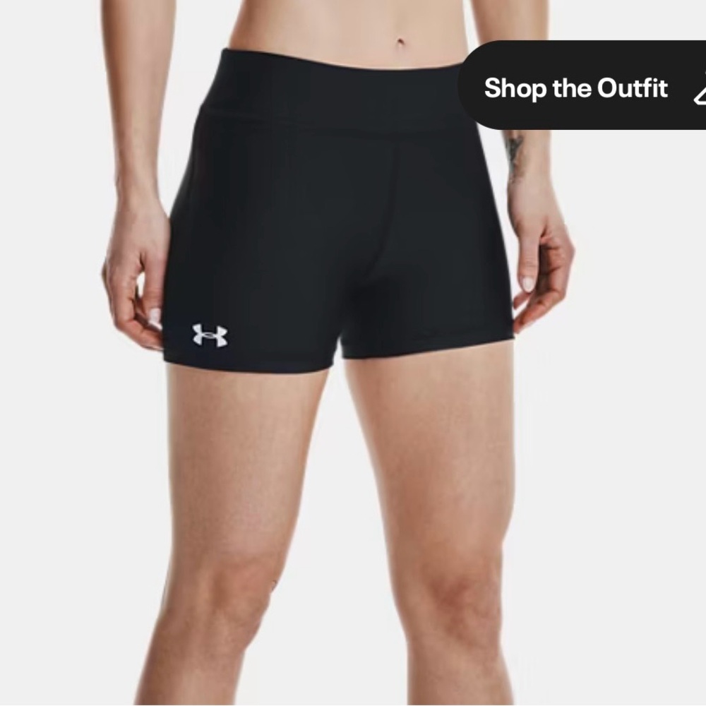 Under Armour Women's Black Athletic Shorts, Size L